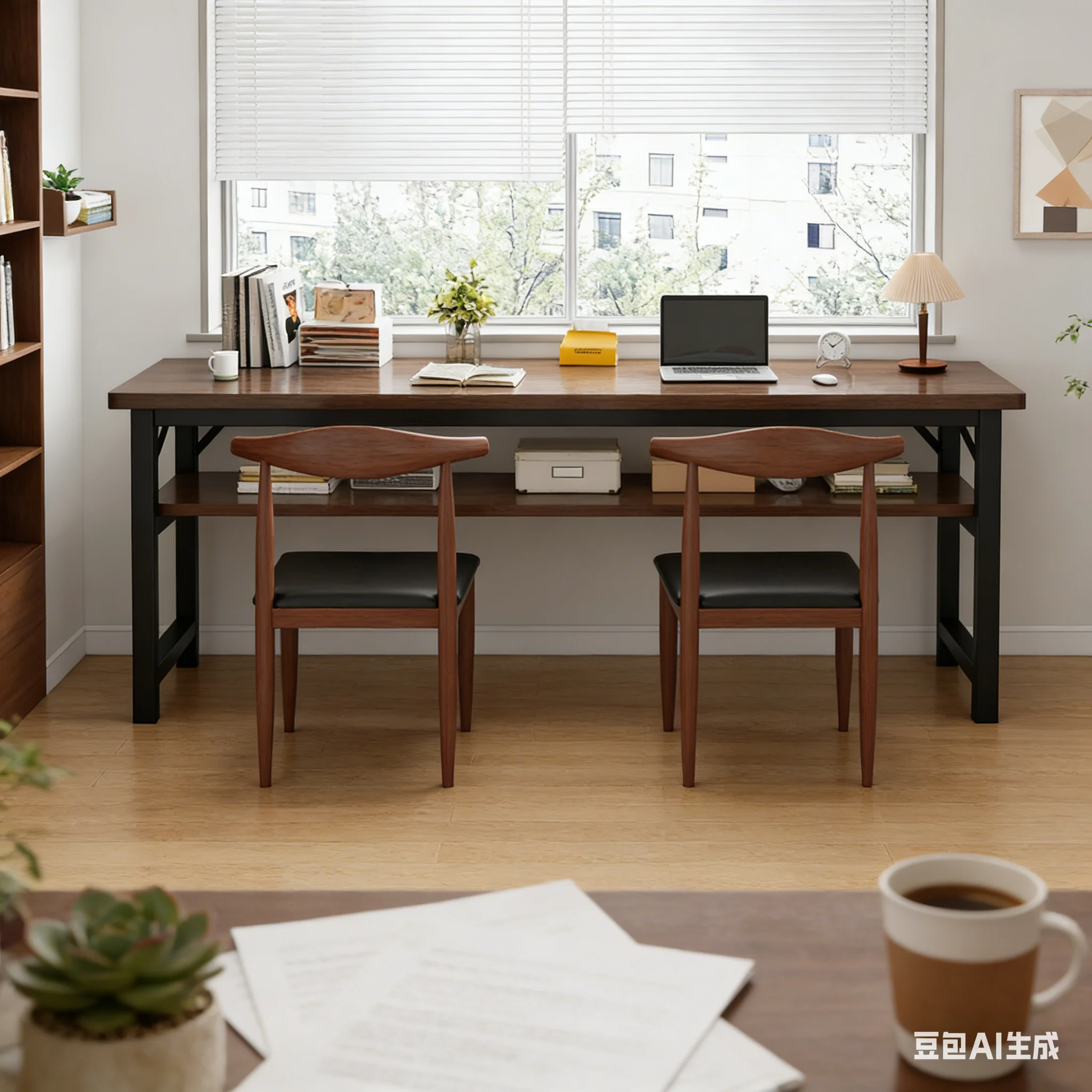 Office Furniture Rental - AOLIVIYA Moderner Schreibtisch für Studenten, Doppelt,