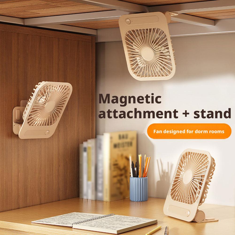 Office Furniture Design - Ultradünner magnetischer Kühlventilator, Tischventilator, USB-wiederaufladbarer Wandventilator,