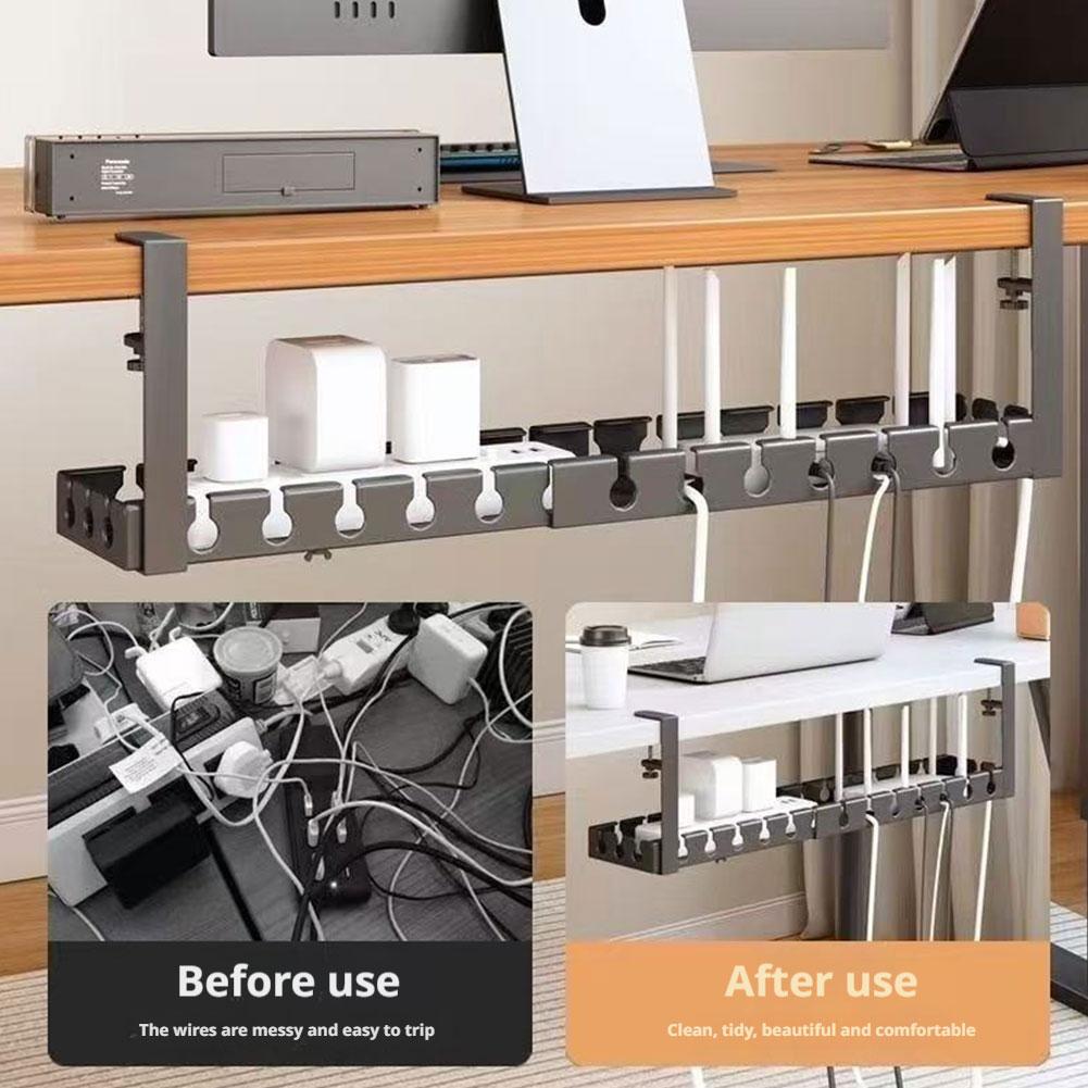 Cubicle Shelf Organizer - Ausziehbares Kabelmanagement unter dem Schreibtisch, kein