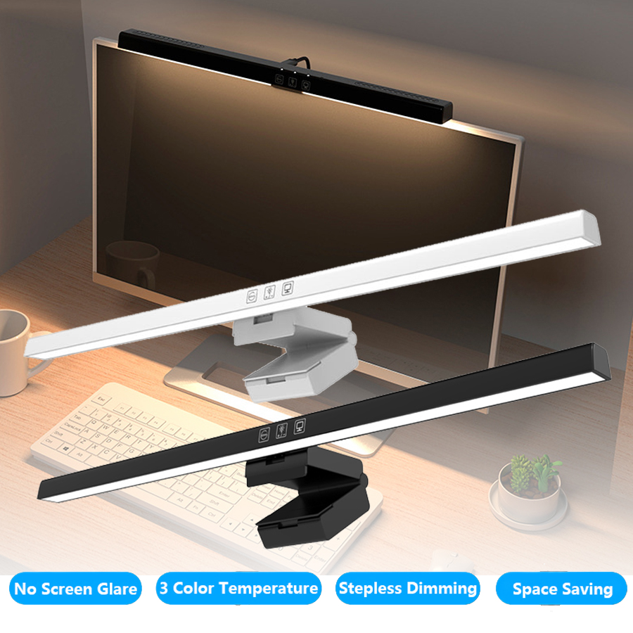Office Furniture Design - 50cm LED-Monitorleuchte Bildschirm-Hängelampe Stufenlos Dimmbar USB-Schreibtischlampe