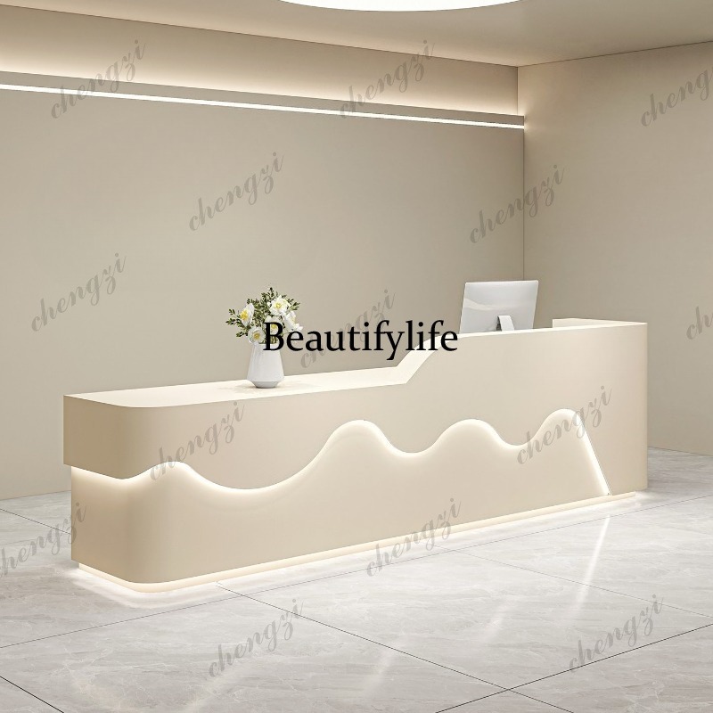 Office Furniture Company - PPP Minimalistische Ästhetische Empfangstheken für Schönheitssalons,