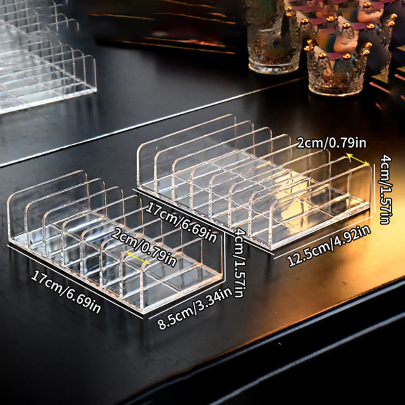 Drawer Organizer Tray - Acryl-Lidschatten-Palette Organizer Kompakte Präsentationsschale Aufbewahrungsbox Kosmetik-Regal