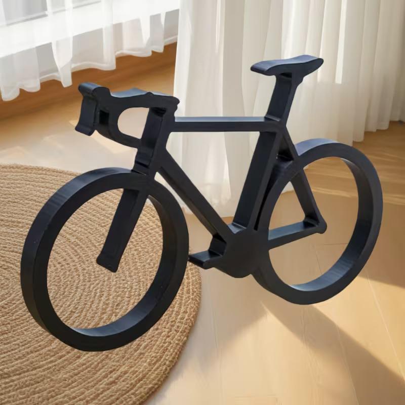 Cubicle Shelf Organizer - Fahrrad-Skulptur 3D-Gedruckt Minimalistische Fahrrad-Kunst Moderne Radsport-Dekoration