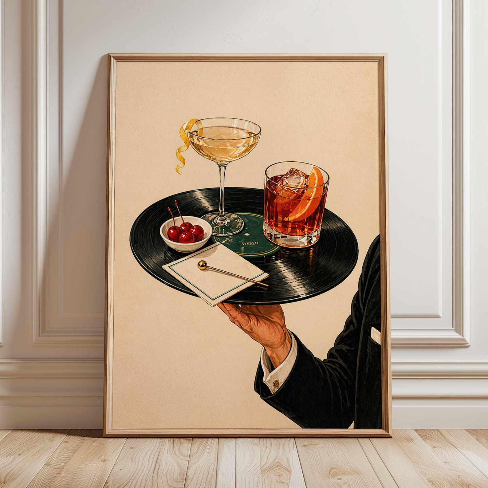 Vintage Schallplatten-Cocktail – Office Furniture Design Bewertung und Preis