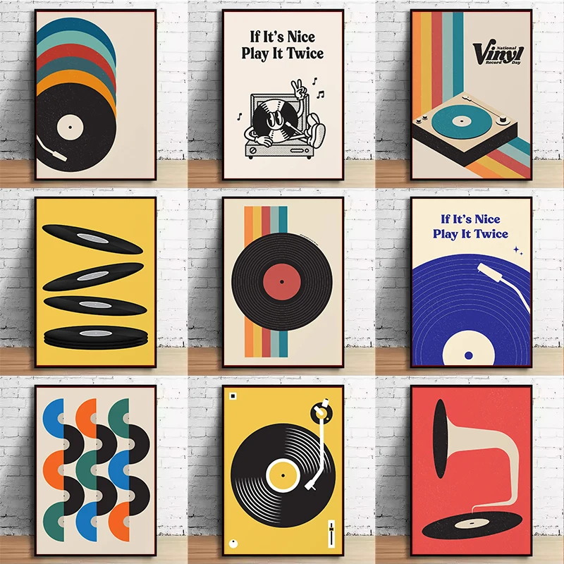Mid-Century Vinyl-Schallplatte – Office Furniture Design Bewertung und Preis
