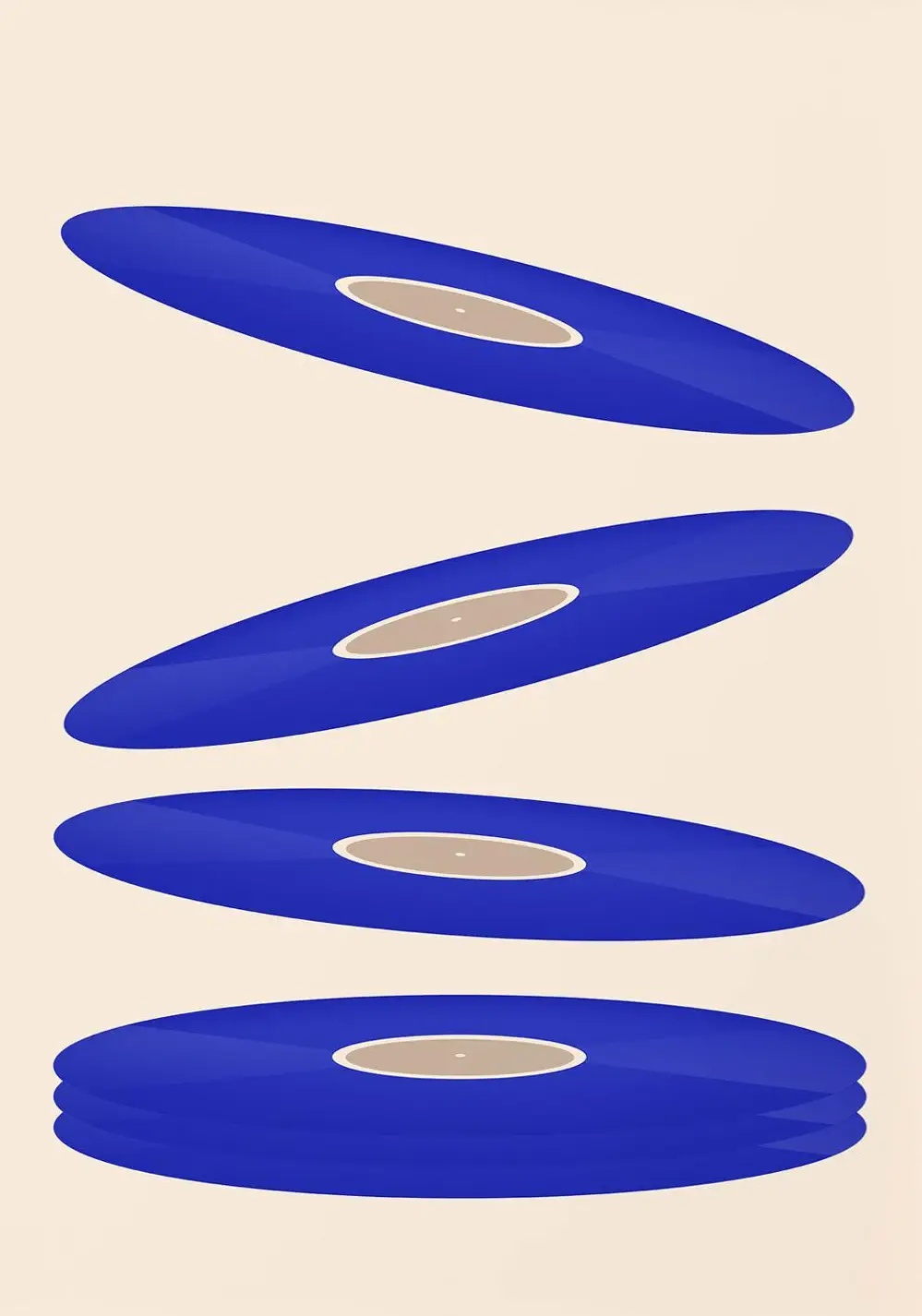 Mid-Century Vinyl-Schallplatte – Office Furniture Design Bewertung und Preis
