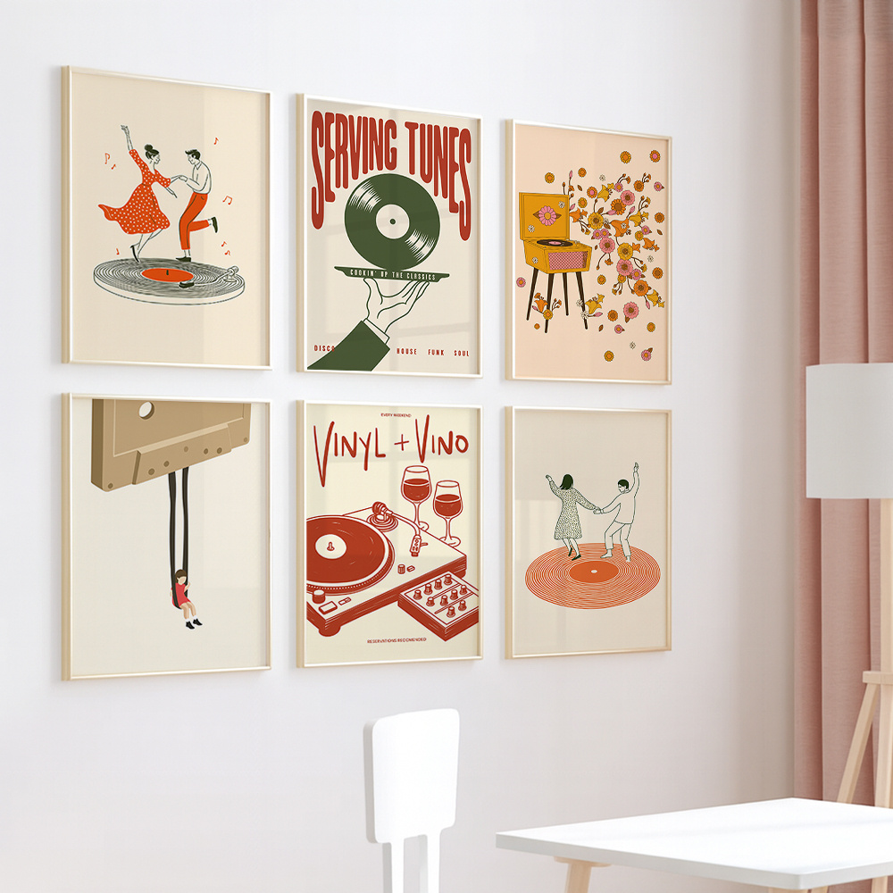1 Stück Vintage Musik Leinwand – Office Furniture Design Bewertung und Preis