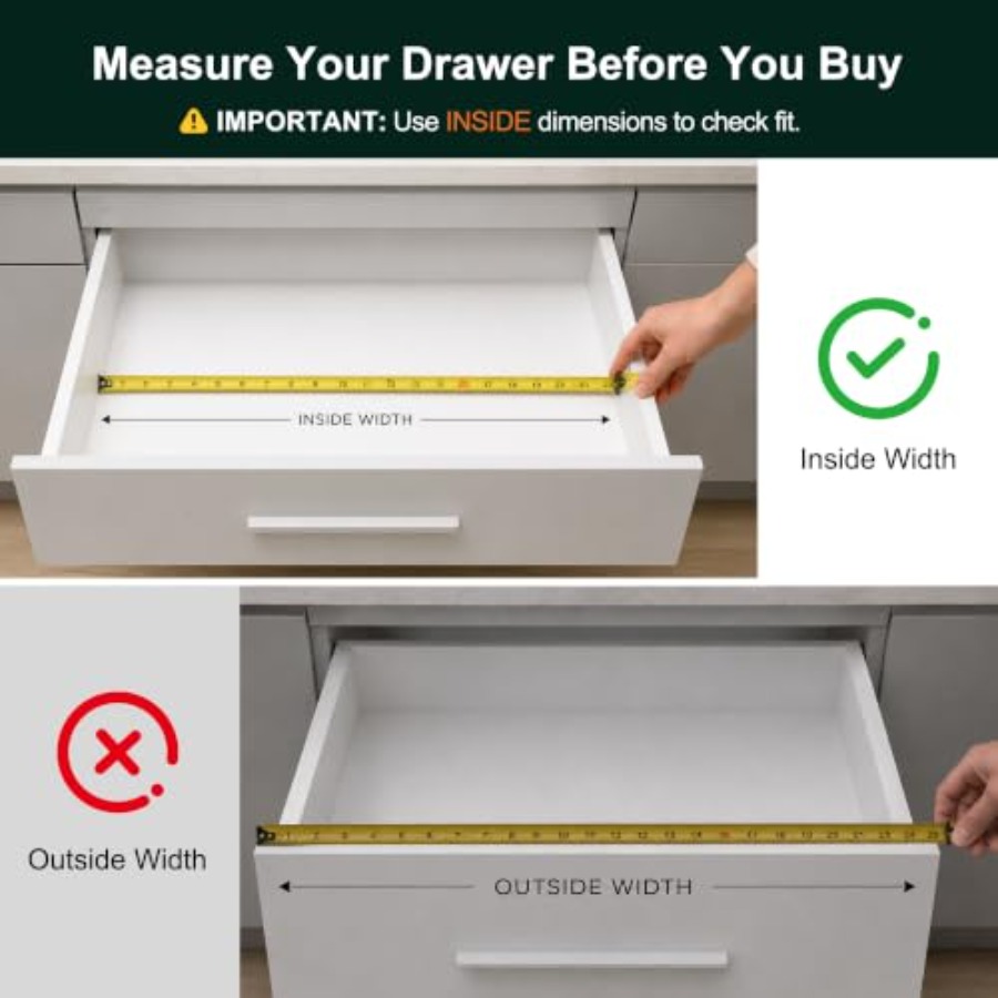 Erweiterbarer Bambus-Küchensch – Drawer Organizer Tray Bewertung und Preis