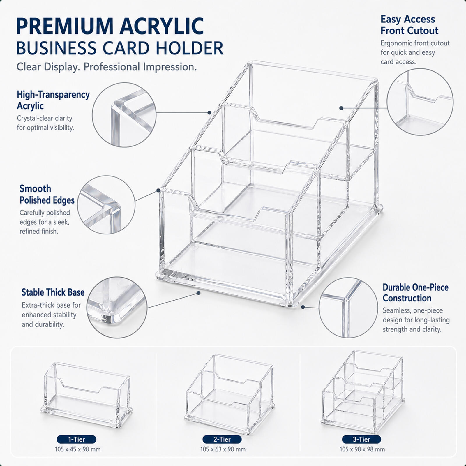 1–3 Stück moderner transparent – Pegboard Office Organizer Bewertung und Preis