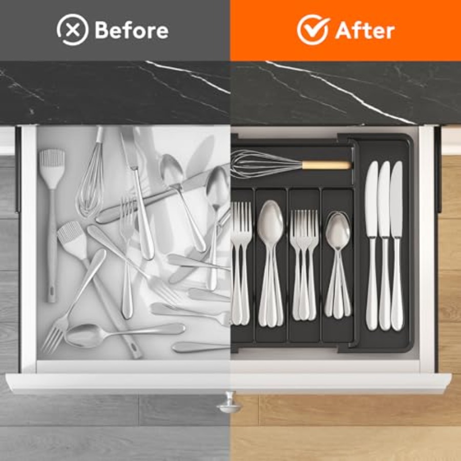 Erweiterbarer Besteckorganizer – Drawer Organizer Tray Bewertung und Preis